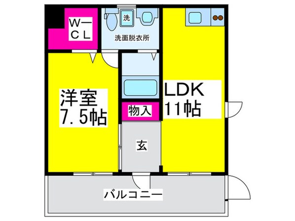 ブランカ堺東の物件間取画像